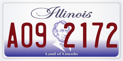 IL license plate A092172