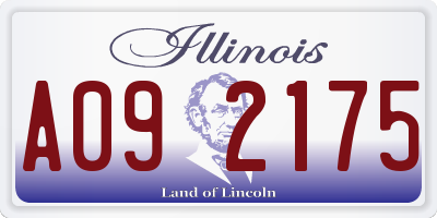 IL license plate A092175