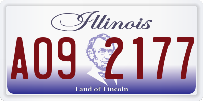IL license plate A092177