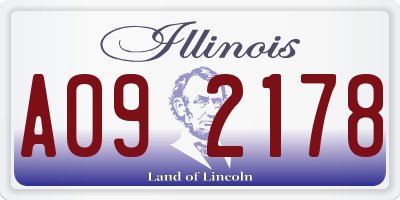 IL license plate A092178