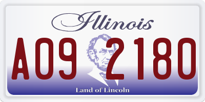 IL license plate A092180