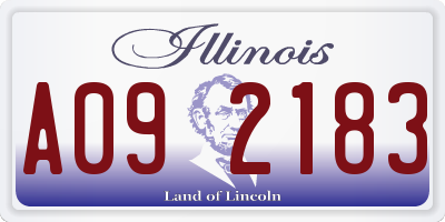 IL license plate A092183