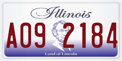IL license plate A092184