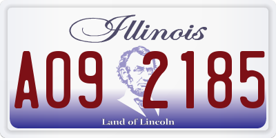 IL license plate A092185