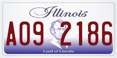 IL license plate A092186