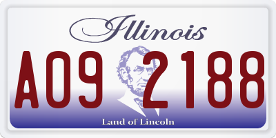 IL license plate A092188