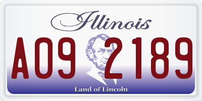 IL license plate A092189