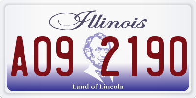 IL license plate A092190