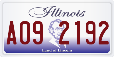 IL license plate A092192