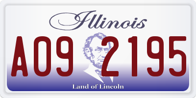 IL license plate A092195