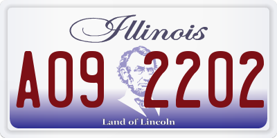 IL license plate A092202