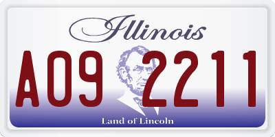IL license plate A092211