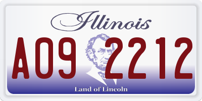 IL license plate A092212