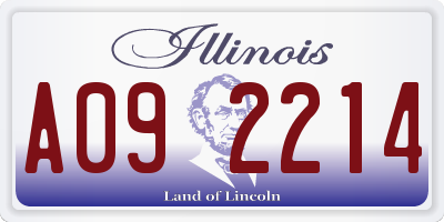 IL license plate A092214