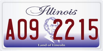 IL license plate A092215