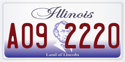 IL license plate A092220