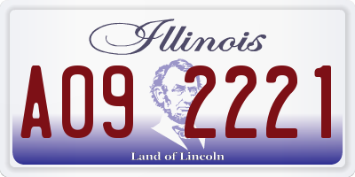 IL license plate A092221