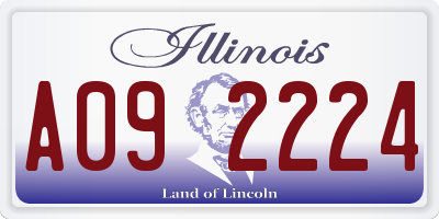 IL license plate A092224
