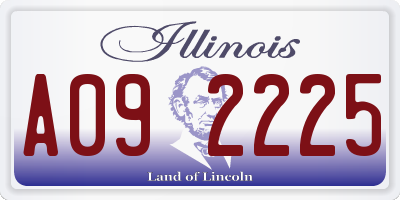 IL license plate A092225