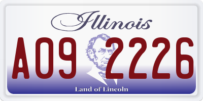 IL license plate A092226