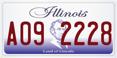 IL license plate A092228