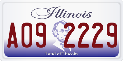 IL license plate A092229
