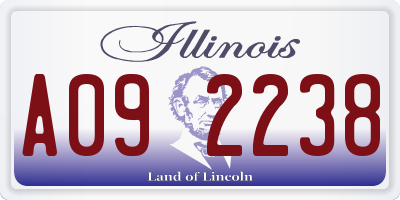 IL license plate A092238
