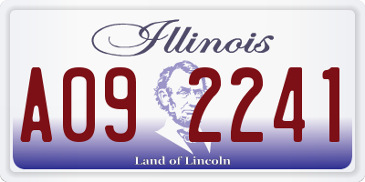 IL license plate A092241
