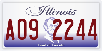 IL license plate A092244