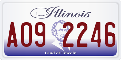 IL license plate A092246