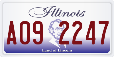 IL license plate A092247