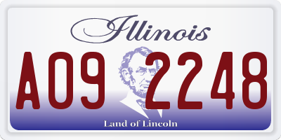 IL license plate A092248