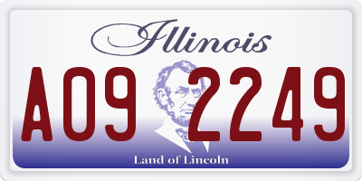 IL license plate A092249