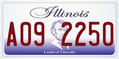 IL license plate A092250
