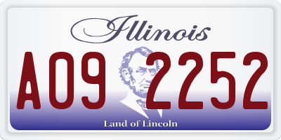 IL license plate A092252