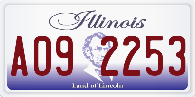 IL license plate A092253