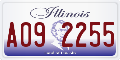 IL license plate A092255