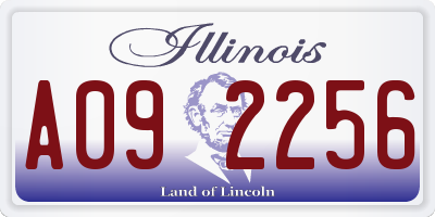 IL license plate A092256