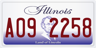 IL license plate A092258