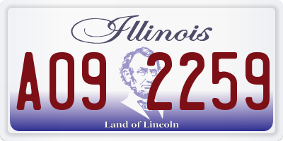 IL license plate A092259