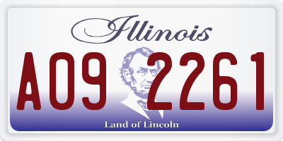 IL license plate A092261