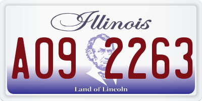 IL license plate A092263