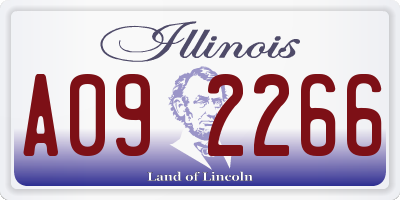 IL license plate A092266