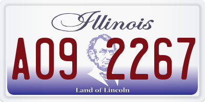IL license plate A092267
