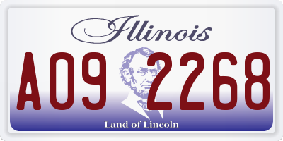 IL license plate A092268