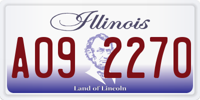 IL license plate A092270