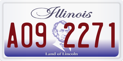 IL license plate A092271