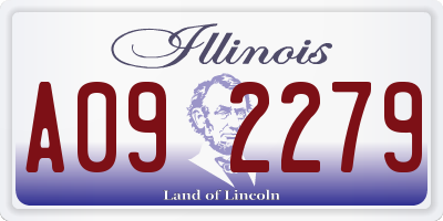IL license plate A092279