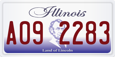 IL license plate A092283