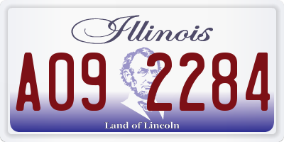 IL license plate A092284